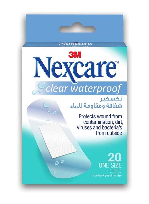 

Nexcare Clear Waterproof 20 Count Bandages, One Size