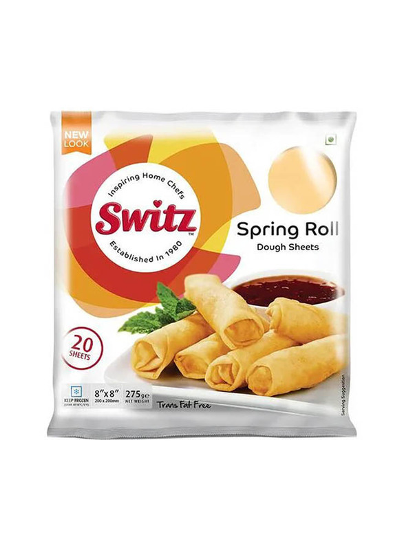 Switz Spring Rolls Dough Sheets, 8x 8 inch, 275g