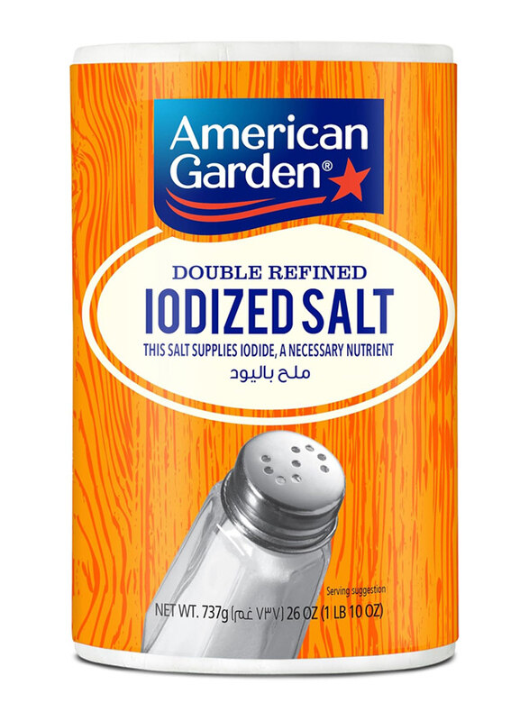 

American Garden Double Refined Iodized Salt, 26oz