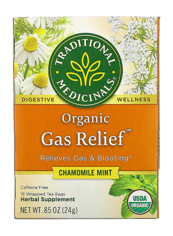 

Traditional Medicinals Organic Gas Relief Herbal Tea, 16 Tea Bags x 1.75g