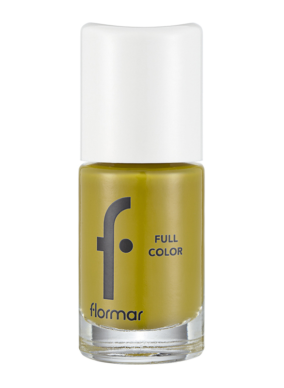 Flormar Full Color Nail Enamel, 8ml, FC22 Grass Juice, Gold