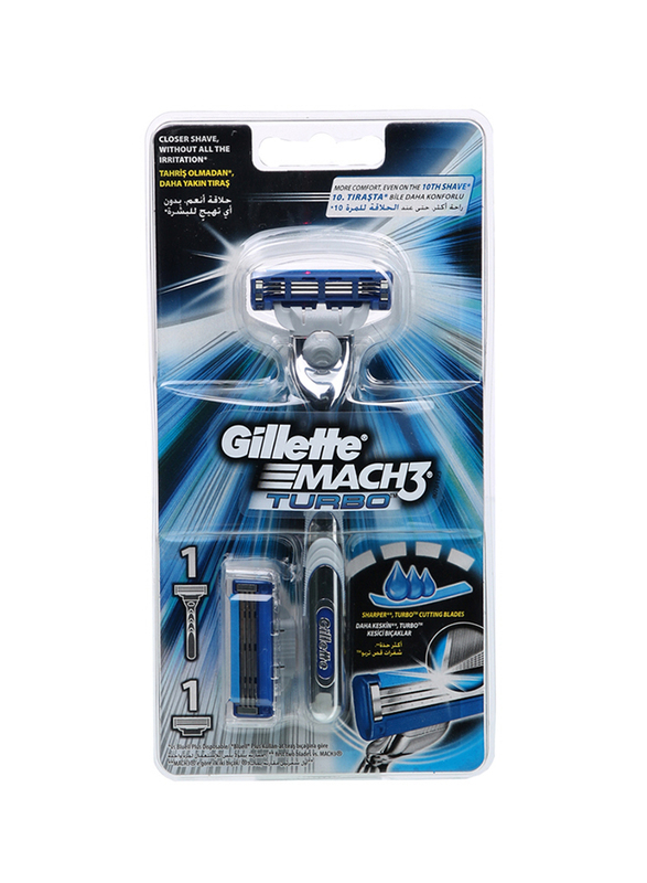 

Gillette Mach3 Turbo Razor with 1 Blade, 2 Pieces