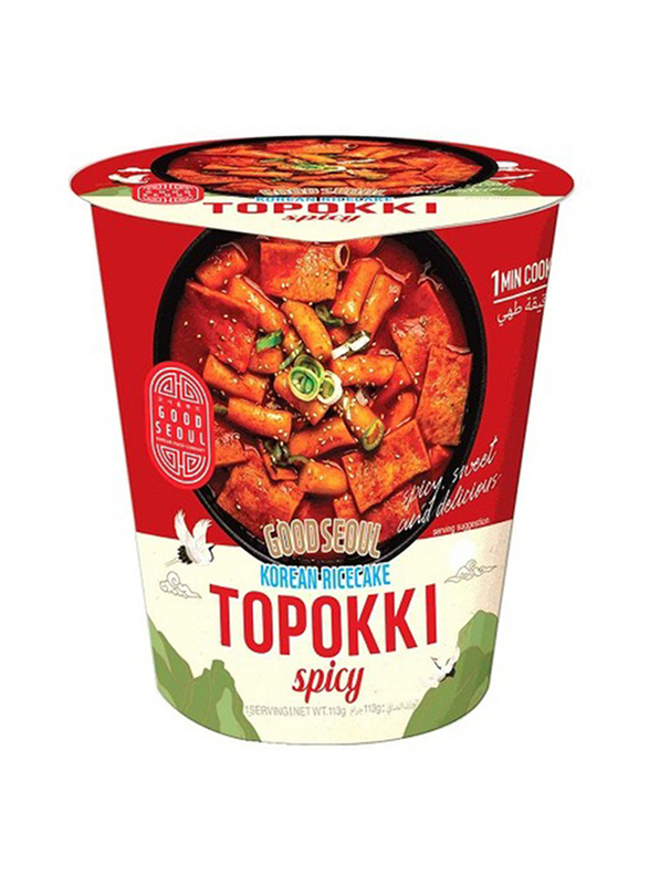 

Good Seoul Topokki Spicy Korean Ricecake, 113g