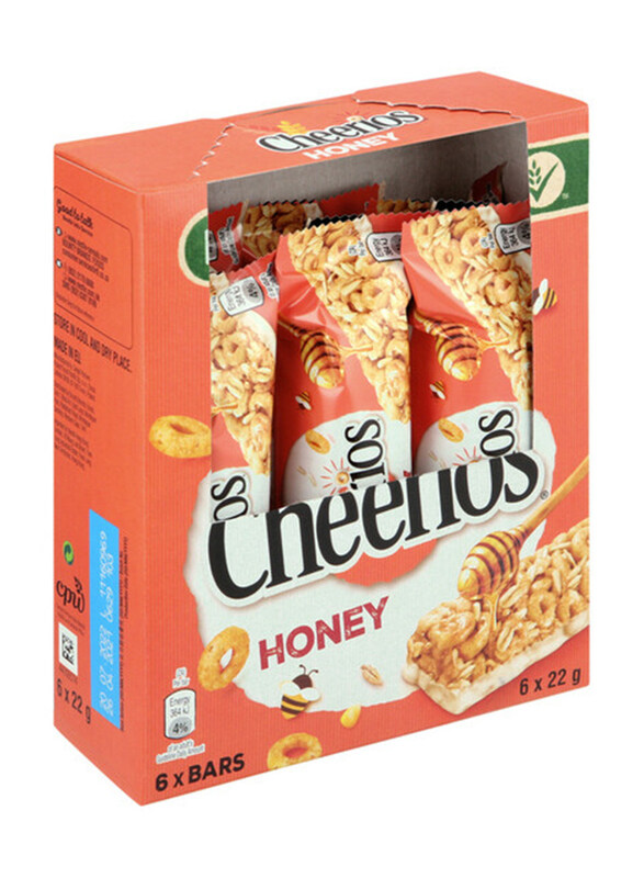 

Nestle Cheerios Honey Cereal Bar, 6 x 22g