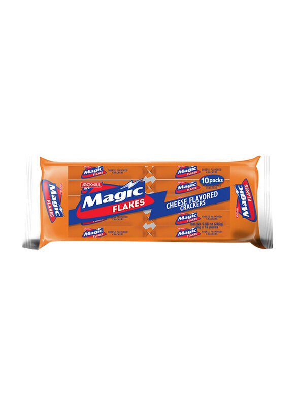 

Jack N Jill Magic Flakes Cheese Flavoured Crackers, 10 x 28g