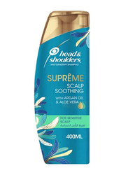 Head & Shoulders Supreme Argan Oil And Aloe Vera For Sensitive Scalp Soothing Anti-Dandruff Shampoo, 400ml