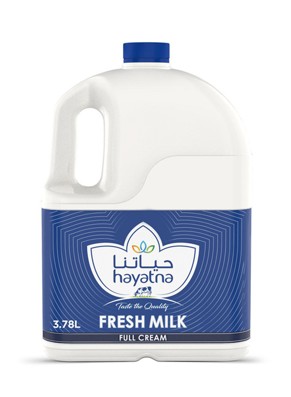 Hayatna Fresh Milk Full Fat, 3.78 Liters