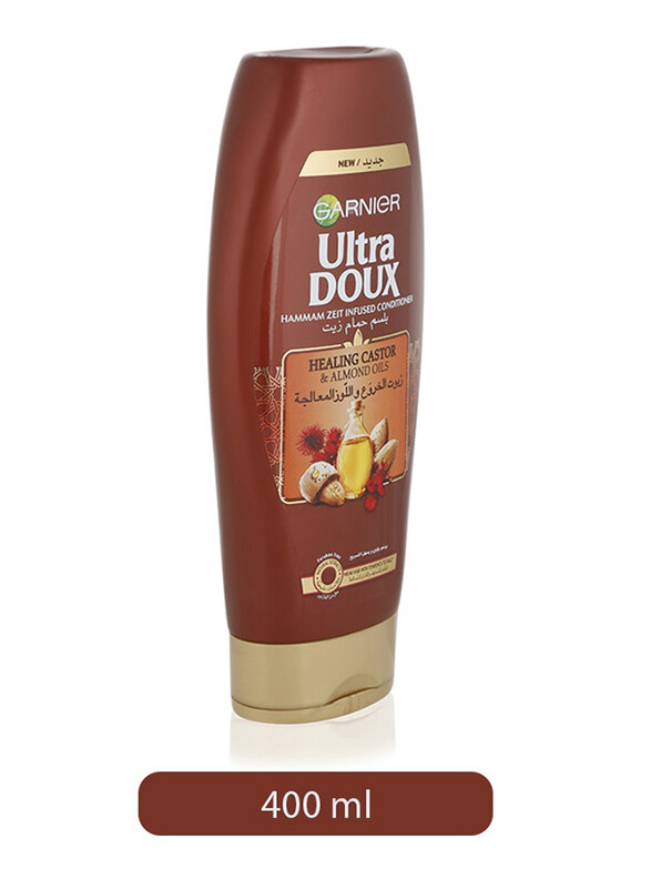 

Garnier Ultra Doux Healing Castor and Almond Oil Conditioner for All Hair Types, 400ml