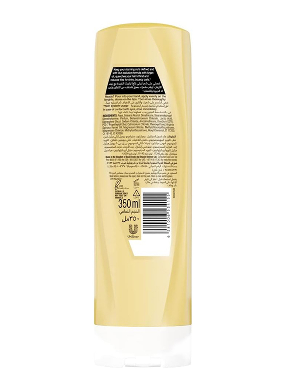 Sunsilk Natural Recharge Curls Moisturise Aragan Oil Conditioner, 350ml