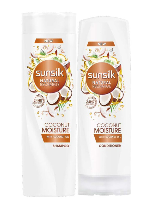 

Sunsilk Coconut Moisture Shampoo and Conditioner for Dry Hair, 400ml + 320ml, 2 Pieces