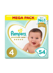 Pampers Premium Care Maxi Diapers, Size 4, Value Pack, 54 Count