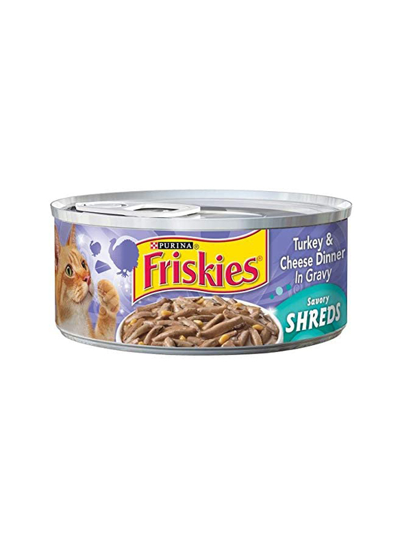 Purina Friskies Turkey & Cheese Cat Wet Food, 156g