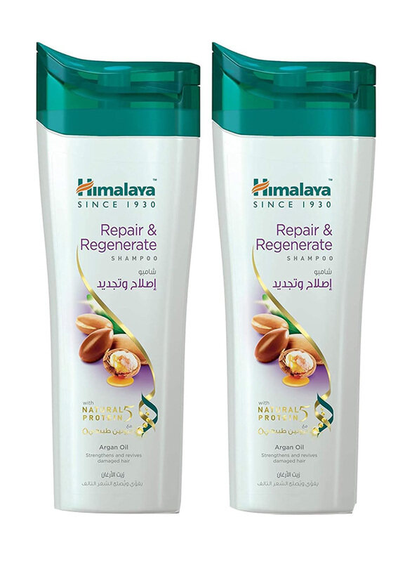 

Himalaya Repair and Regenerate Shampoo for Damaged Hair, 2 x 400ml