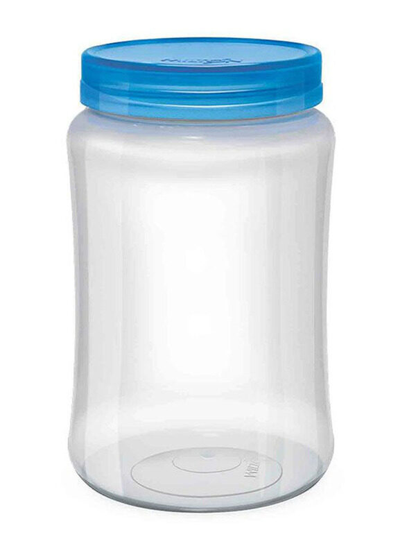 Milton Round Pet Jar, 100ml, Clear/Blue