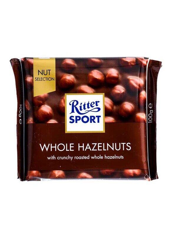 

Ritter Sport Whole Hazelnuts Milk Chocolate, 100g