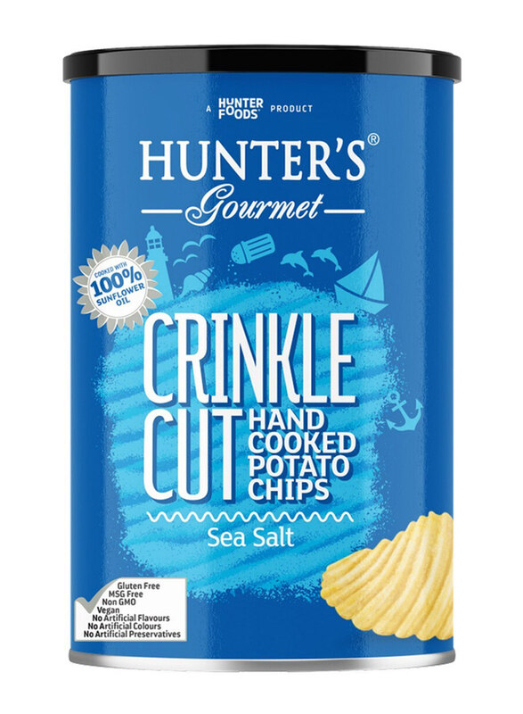 

Hunter'S Gourmet Hand Cooked Crinkled Sea Salt Chips, 140g