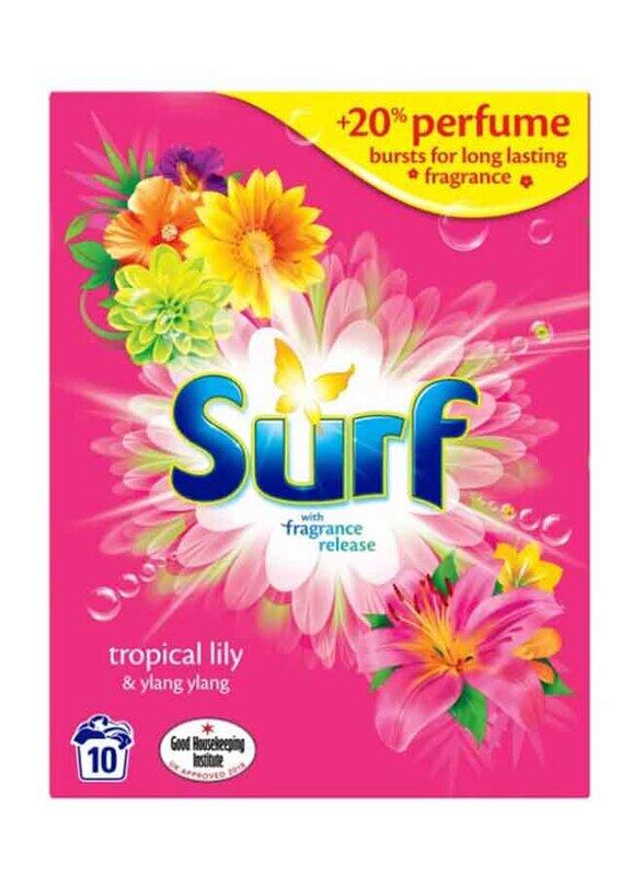 

Surf with Fragrance Release Laundry Detergent Powder with Tropical Lilly & Ylang Ylang Fragrance, 650g