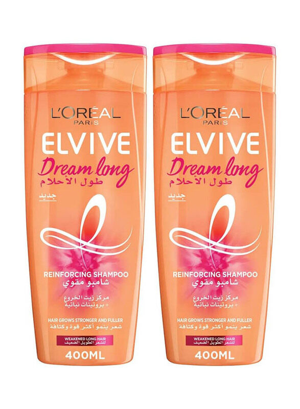 

L'oreal Paris Elvive Dream Long Shampoo for Damaged Hair, 2 x 400ml