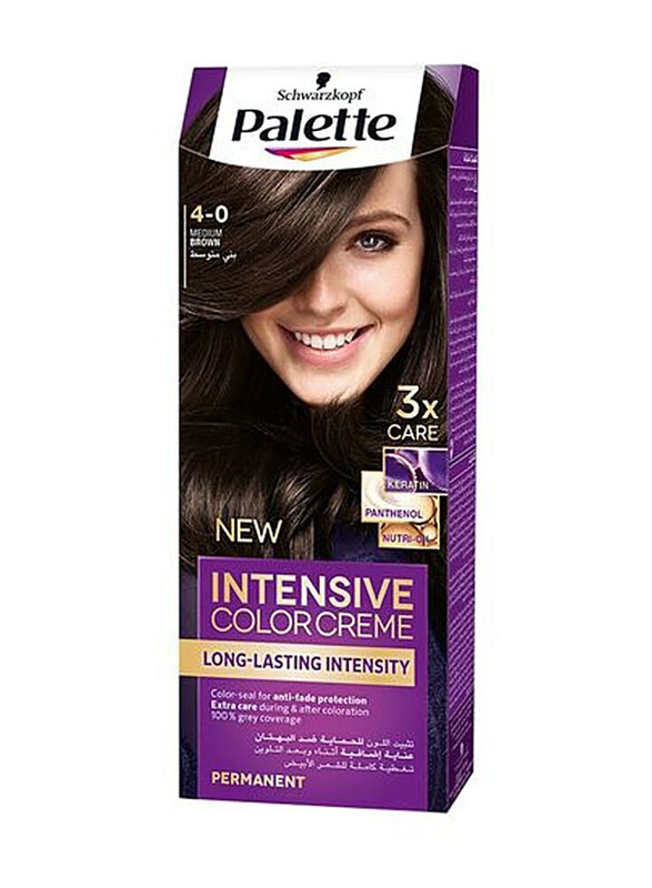 

Palette Schwarzkopf Intensive Colour Cream, 20gm, 4.0 Medium Brown