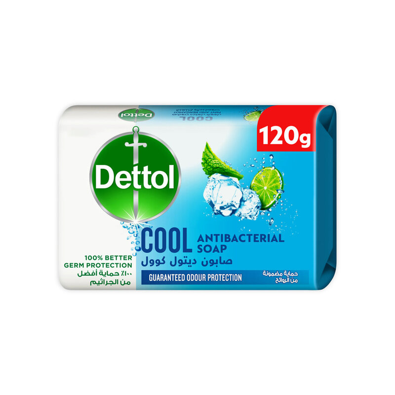 

Dettol Maximum Protection Anti Bacterial Cool Soap Bar, 120g