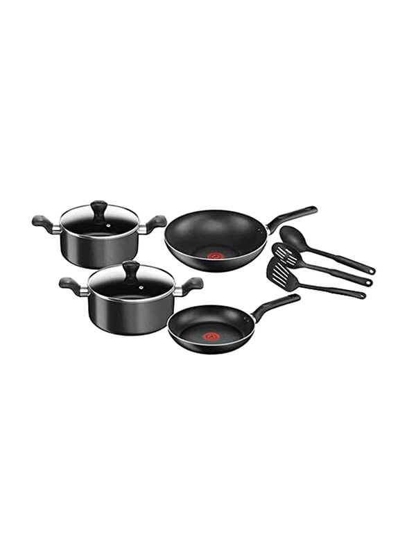 

Tefal 9-Piece Round Super Cook Set, Black