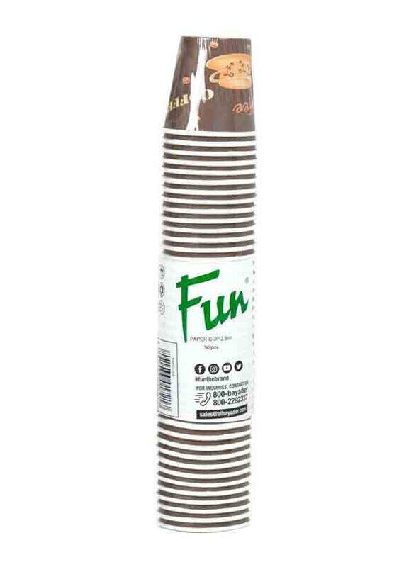 

Fun 2.5Oz 50-Piece Paper Cup, Brown