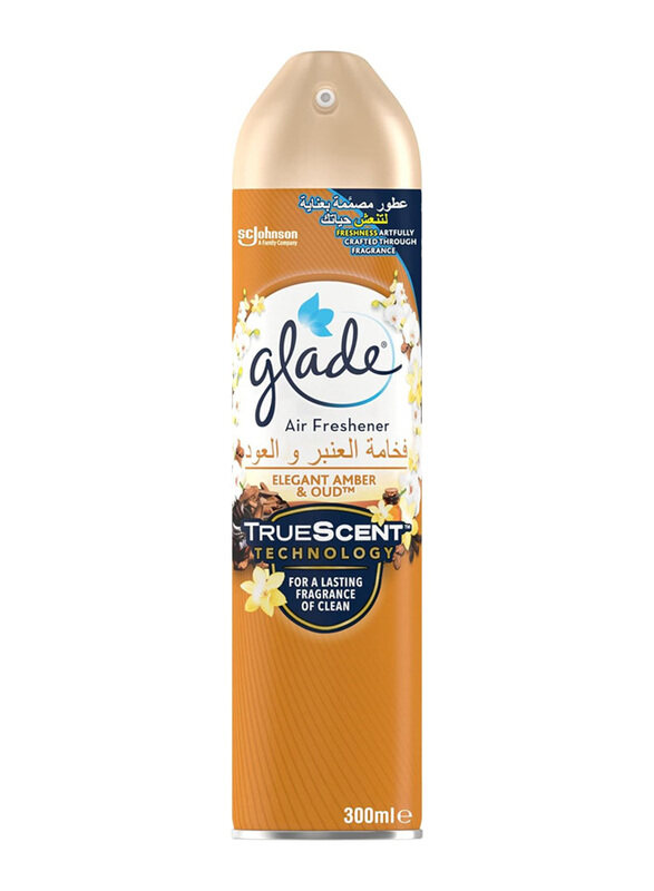 

Glade Elegant Amber & Oud Aerosol Air Freshener, 300ml