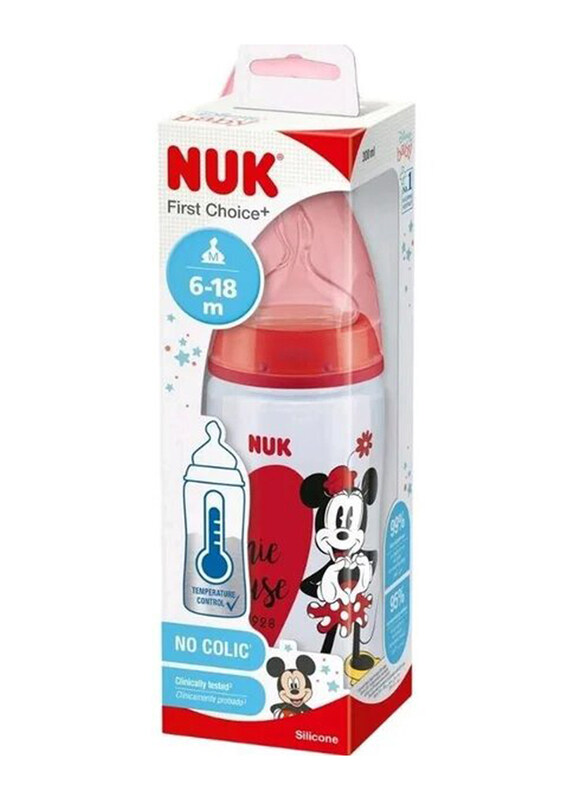 Nuk Anti-Colic Mickey Mouse First Baby Bottle, 300ml