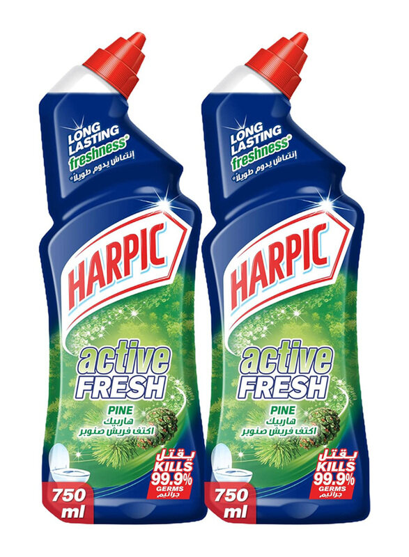 

Harpic Active Fresh Pine Toilet Cleaner Liquid, 2 x 750ml