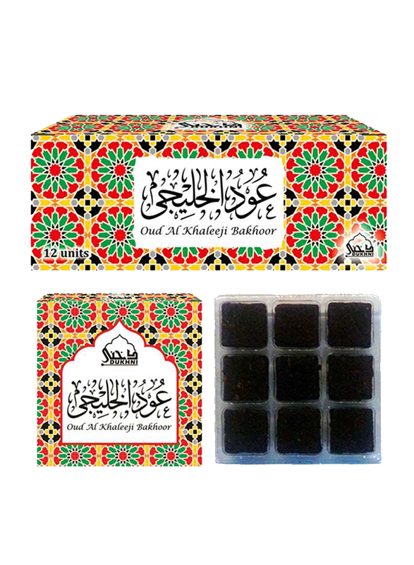 Dukhni 108-Pieces Oud Al Khaleeji Bakhoor, Black