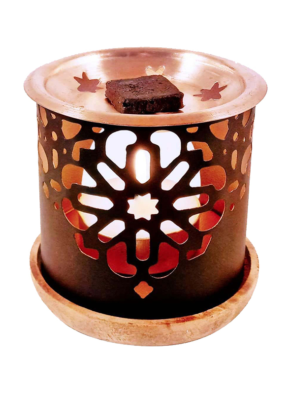 Dukhni 18-Pieces Oud Ya Aini Bakhoor, with Persian Exotic Bakhoor Burner, Black