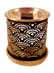 Dukhni 40gm Oud Ya Aini Muattar Bakhoor & Rainbow Exotic Bakhoor Burner Gift Set, Black