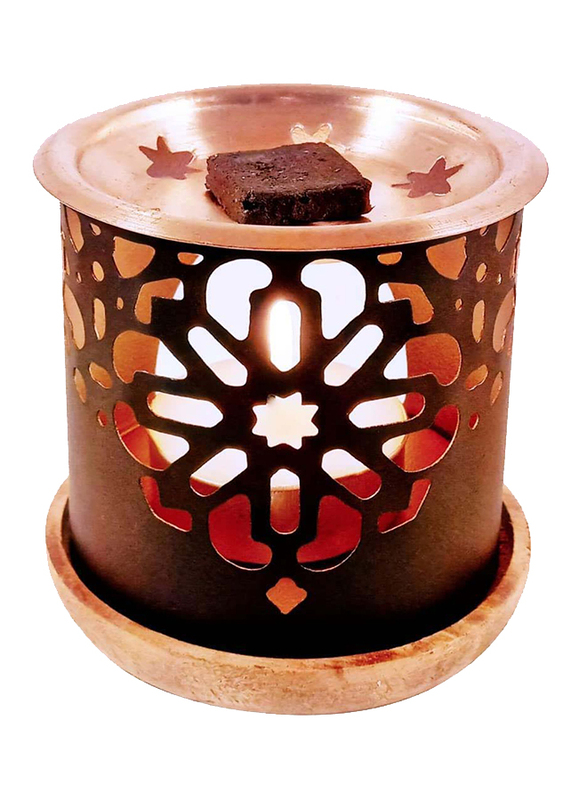 Dukhni 18-Pieces Oud Al Habayeb Bakhoor, with Persian Bakhoor Burner, Black