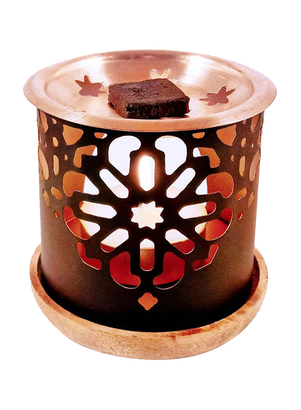 Dukhni 40gm Oud Al Teeb Muattar Backhoor, with Persian Exotic Bakhoor Burner, Black