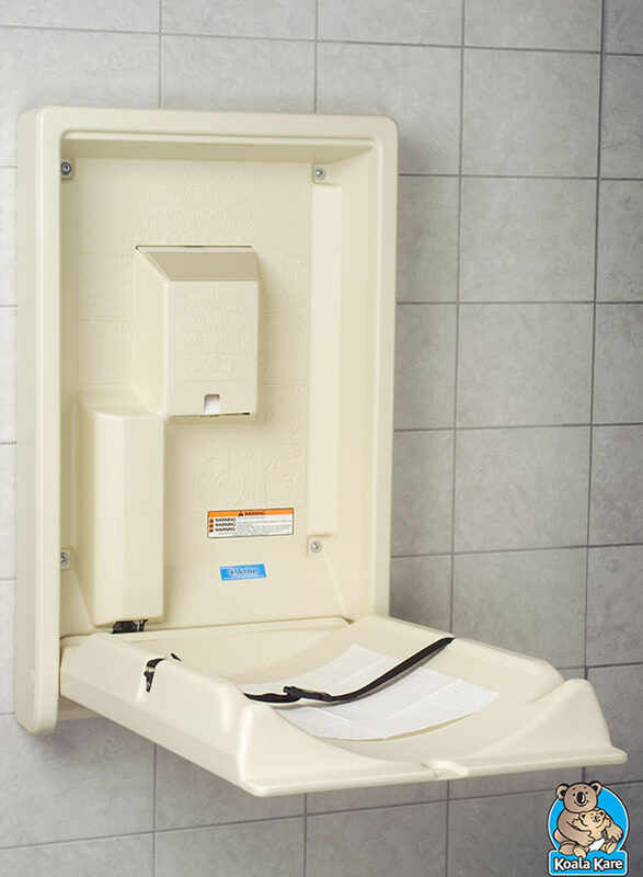 

Koala Kare USA Wall Mounted Vertical Baby Changing Station, Cream