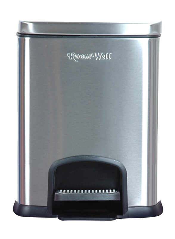 

Roomwell UK Just Slim Pedal Bin, Silver