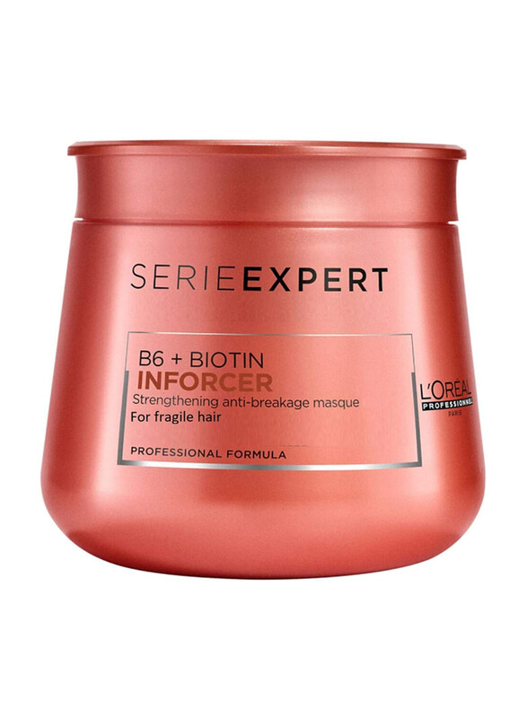 

L'Oreal Paris Professional Serie Expert Inforcer B6 + Biotin Strengthening Anti-Breakage Masque for All Hair Types, 1 Piece