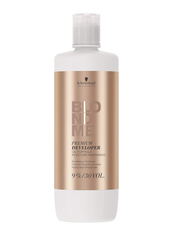 

Schwarzkopf Blond Me Premium Care 9 Pure 30 Vol Developer Hair color, 1000ml, Blonde