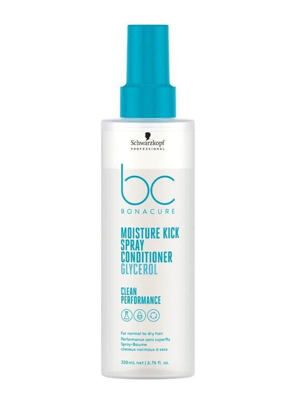 

Schwarzkopf Professional BC Moisture Kick Spray Conditioner Glycerol for Normal to Dry Hair, 200ml