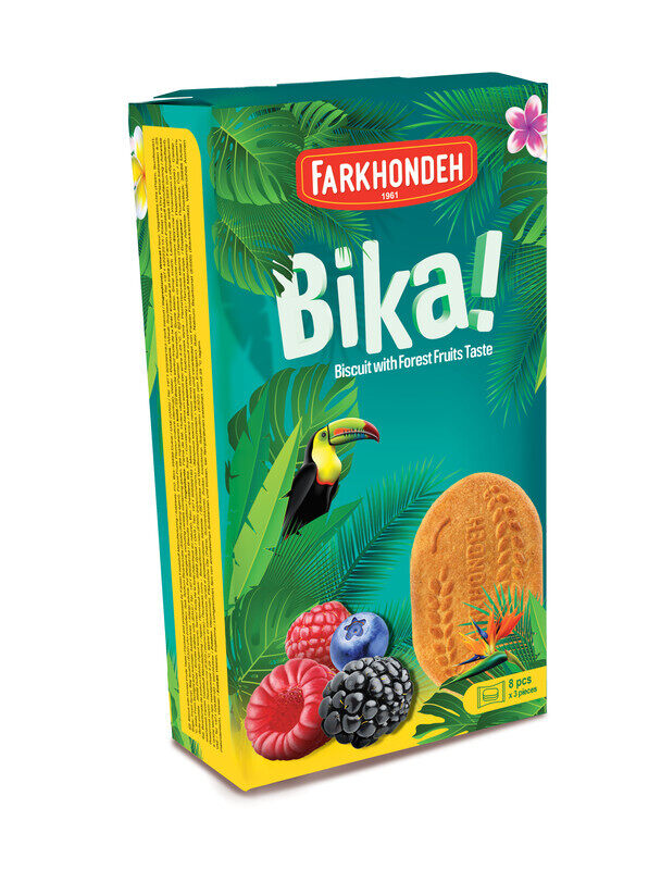 

Farkhondeh Bika Biscuit with Forest Fruits Taste 215g