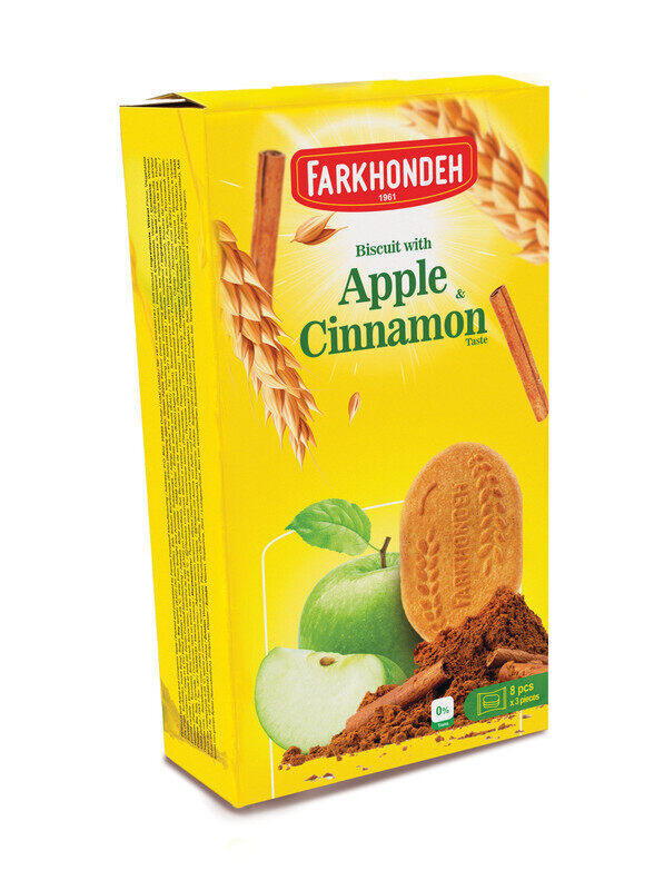 

Farkhondeh Biscuit with Apple Cinnamon Taste 215g