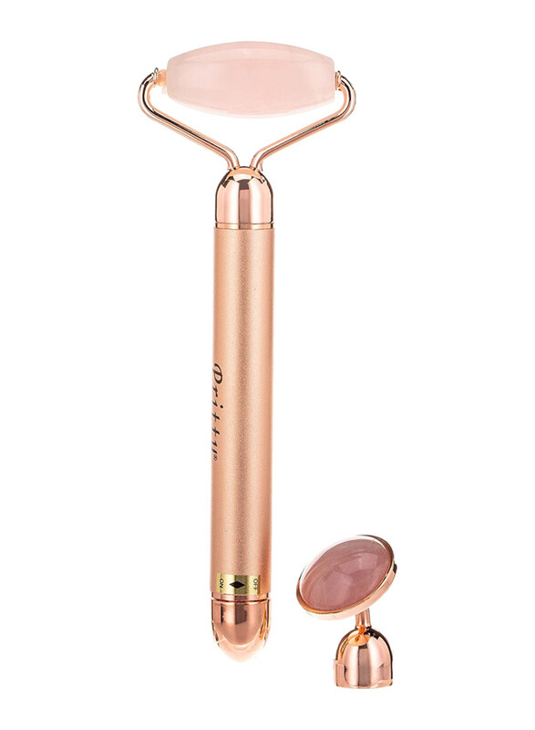 

Pritty Rose Quartz Facial Roller with Extra Head