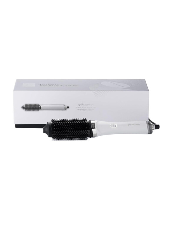 

GHD Duet Blowdry 2-in-1 Hot Air Brush with No Heat Damage, White