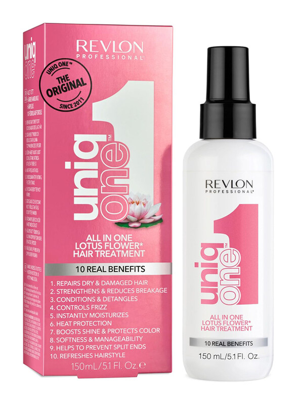 

Revlon 10 in 1 Uniq One Lotus Flower Hair Treatment V2 for Dry Hair, 150ml