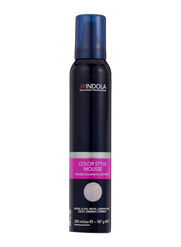 

Indola Colour Style Mousse Hair Colour, 200ml, Silver