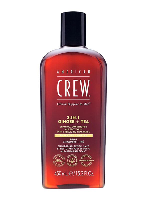 

American Crew 3-in-1 Ginger + Tea Shampoo Conditioner & Body Wash, 450ml