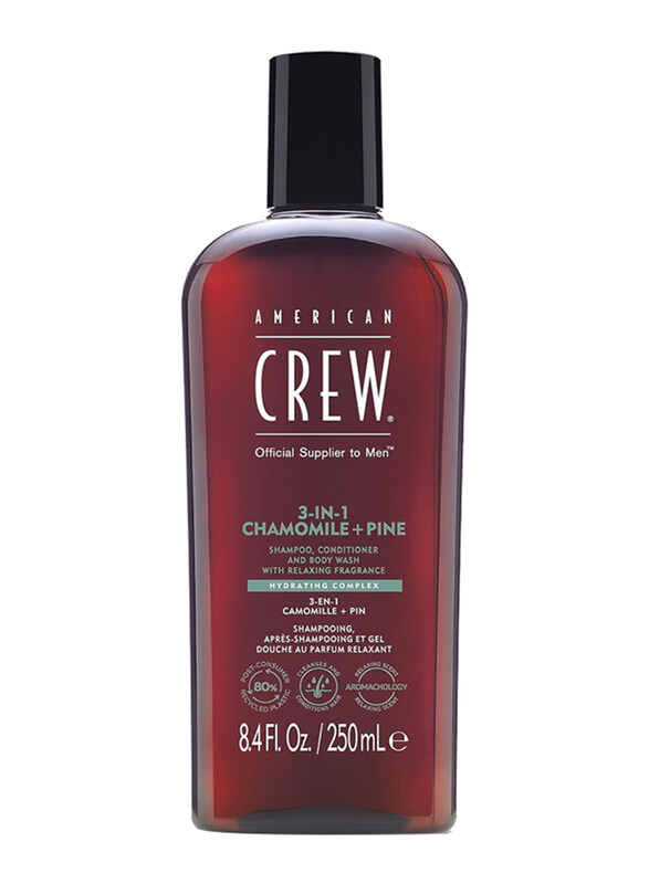 

American Crew 3-in-1 Chamomile + Pine Shampoo Conditioner & Body Wash, 250ml
