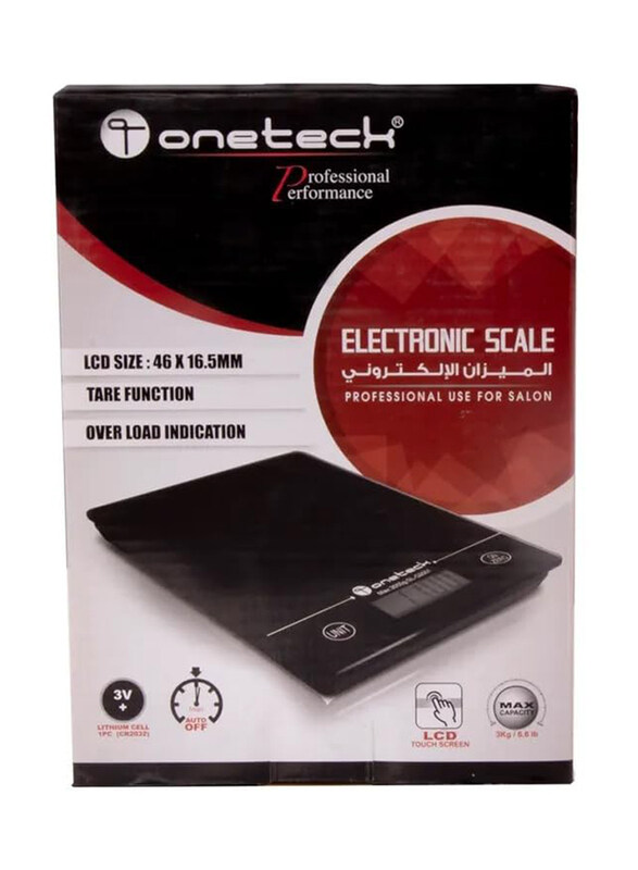 

Onetech Oneteck Electronic Weighing Scale, Black