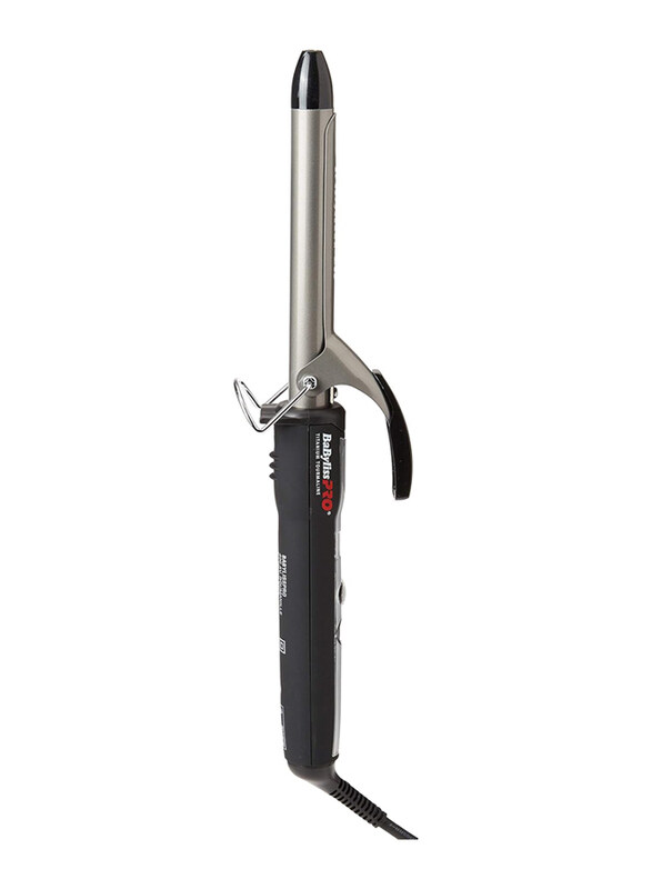 

Babylisspro Babyliss Pro 19mm Digital Curling Iron, Silver/Black