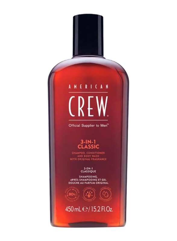 

American Crew 3in1 Hair Shampoo Conditioner & Body Wash for Men, 1000ml